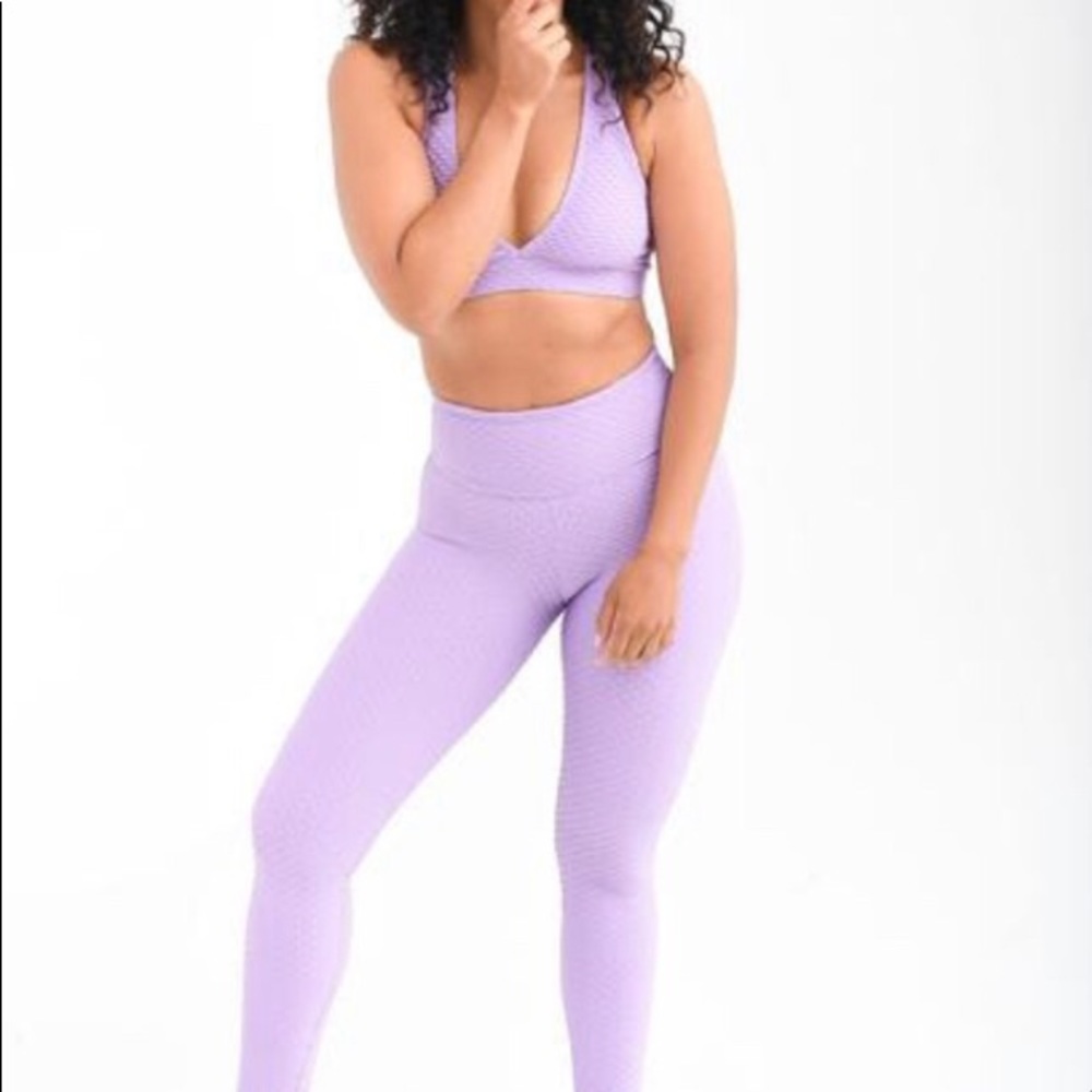 Booty By Brabants Croco Leggings Purple Sky (RARE)